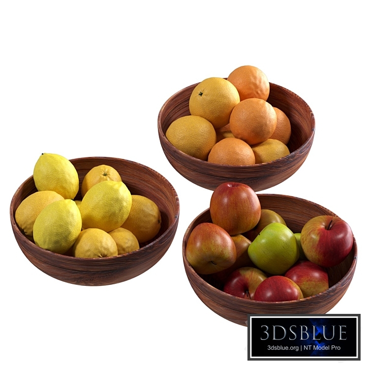 Fruits in bowls