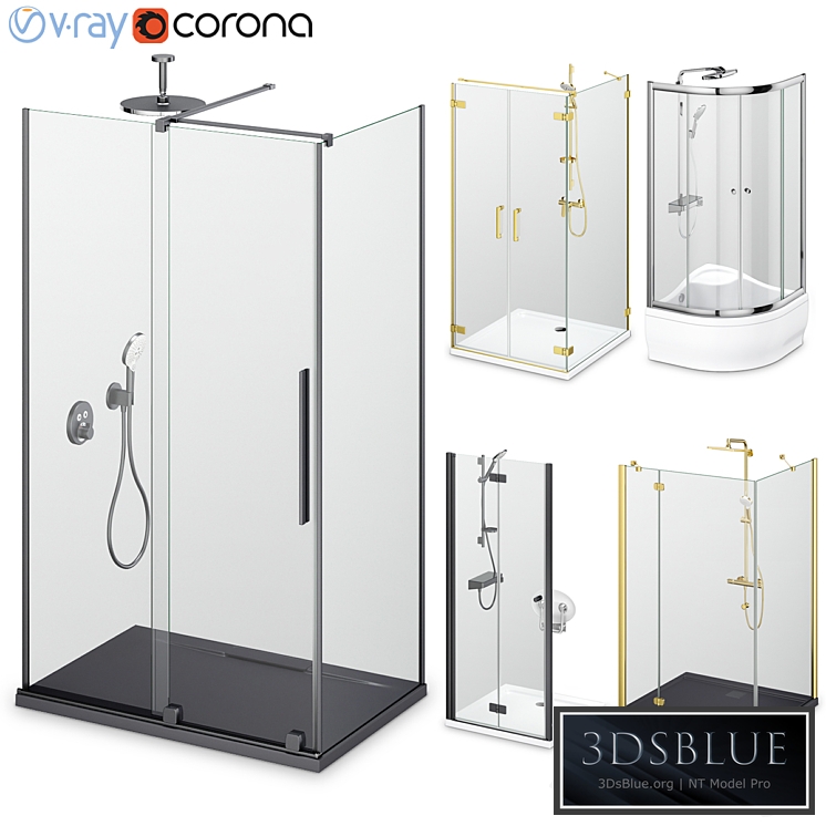 Shower enclosures and doors Radaway set 165