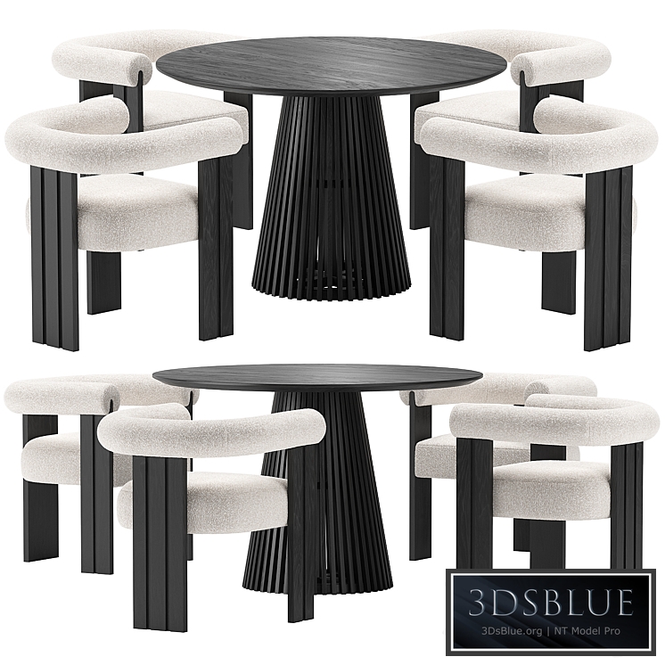 Eichholtz Percy Chair and La Forma Irune Table