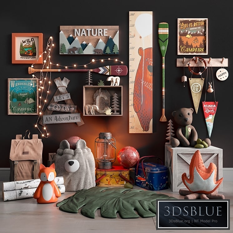 Decor set for children&#39;s rooms