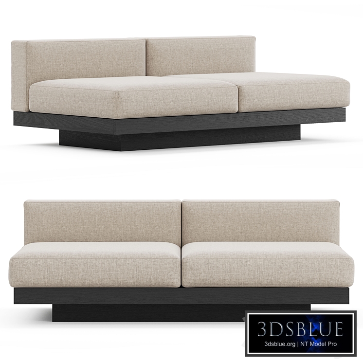 Bench two seater Rudolph by Serax