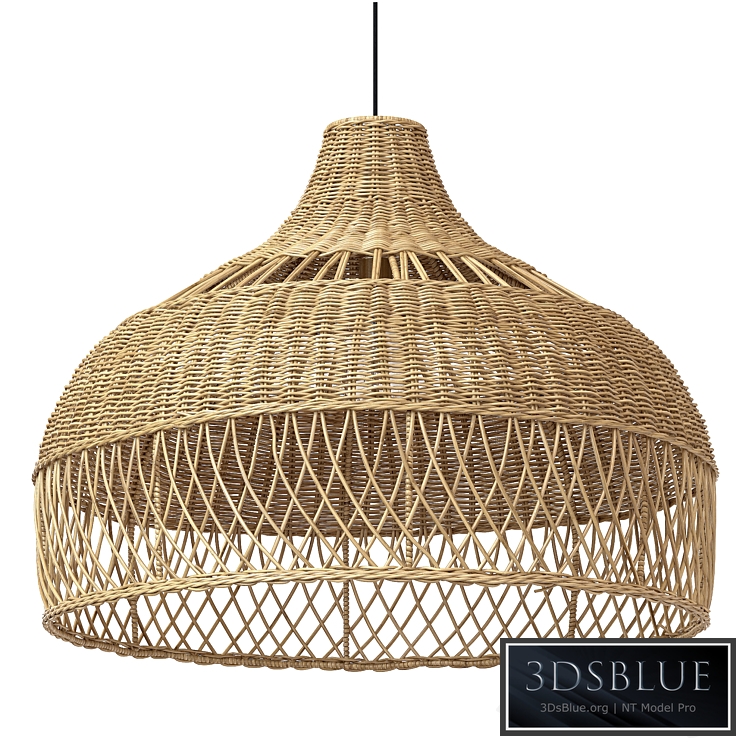 New wicker round tulip skirt rattan light