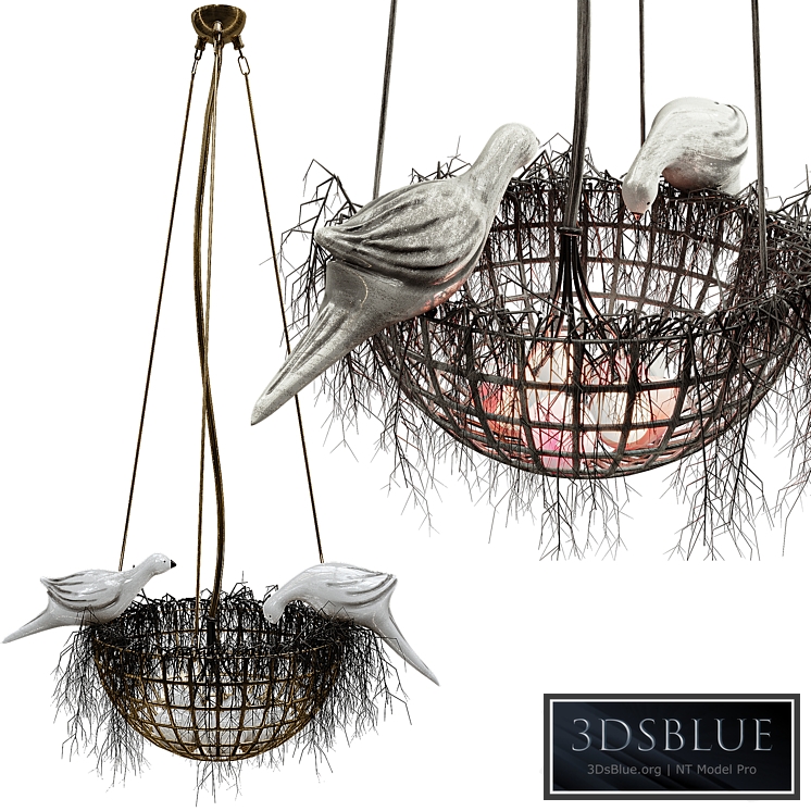 Bird Nest Pendant Light