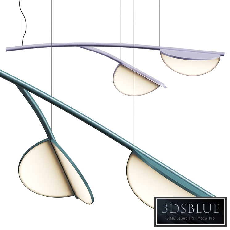 Flos Almendra Organic S2 Y Linear Pendant Lamp