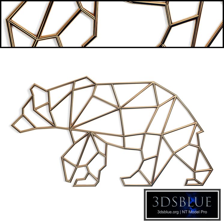Bear Metal Wall Decor