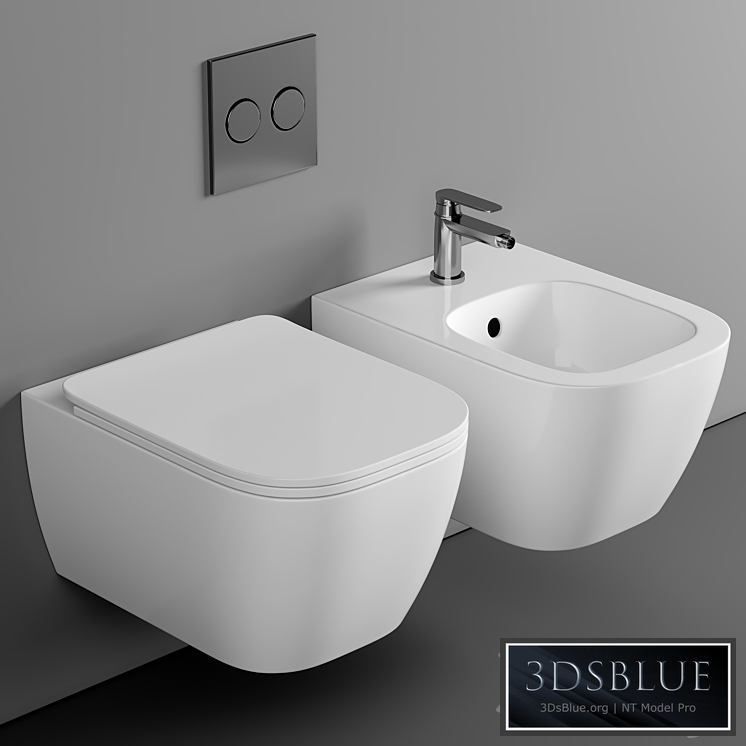 BagnoDesign Attache Rimless Wall Hung Toilet