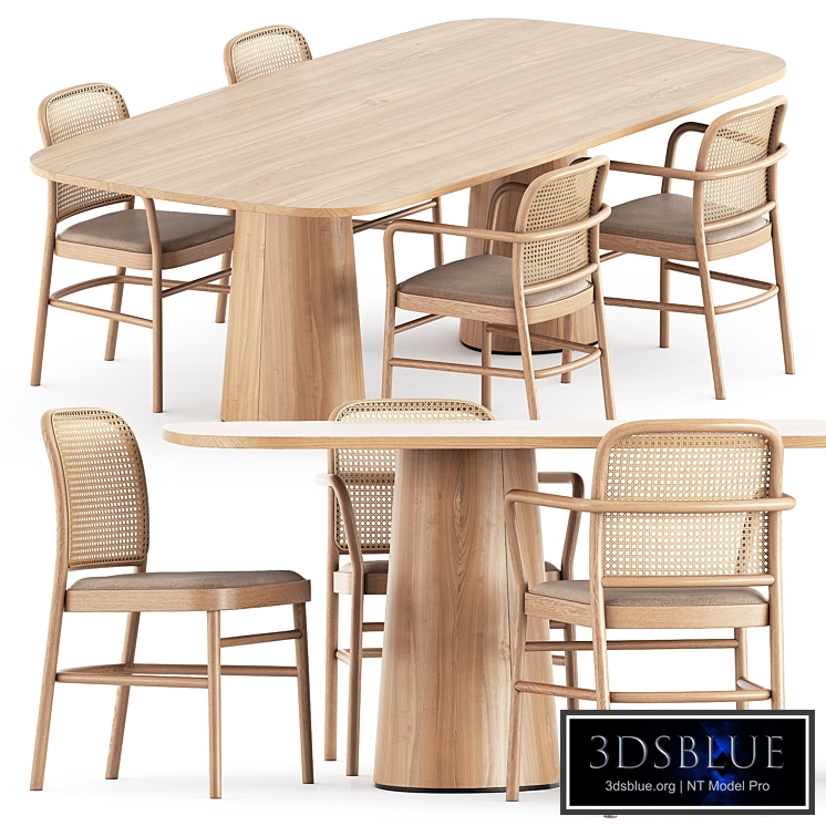 The bent chairs by Timeandstyle and and POV 464 table by Ton