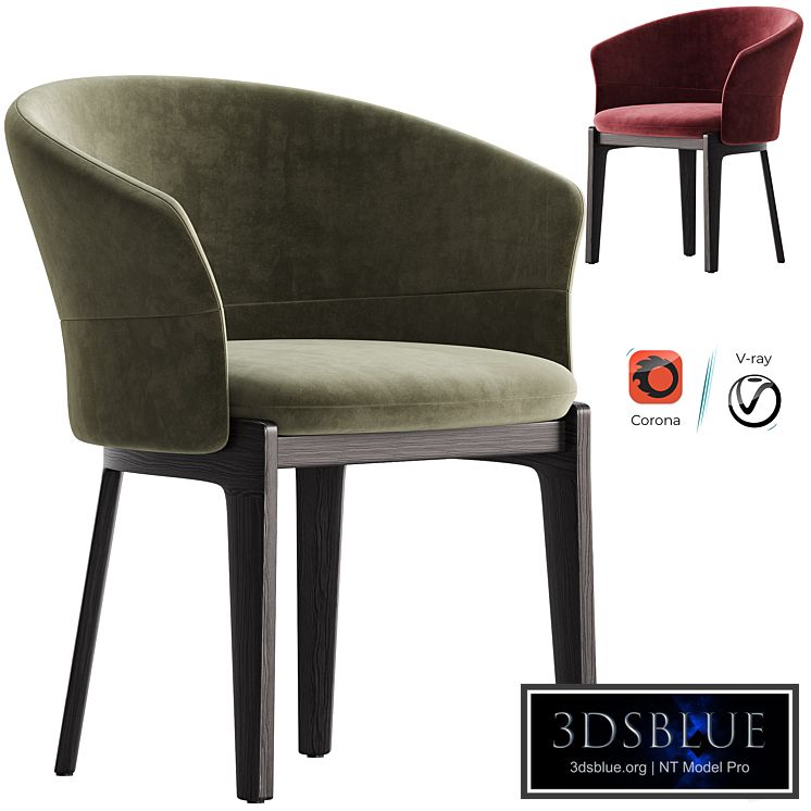 DEVON Easy chair By Molteni & C.