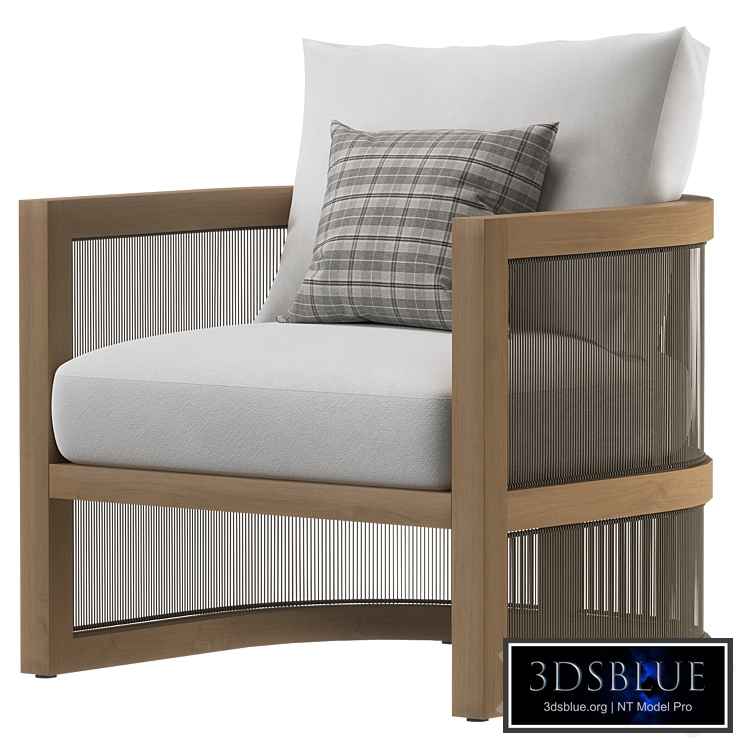 RH | Capri Teak Swivel Lounge Chair