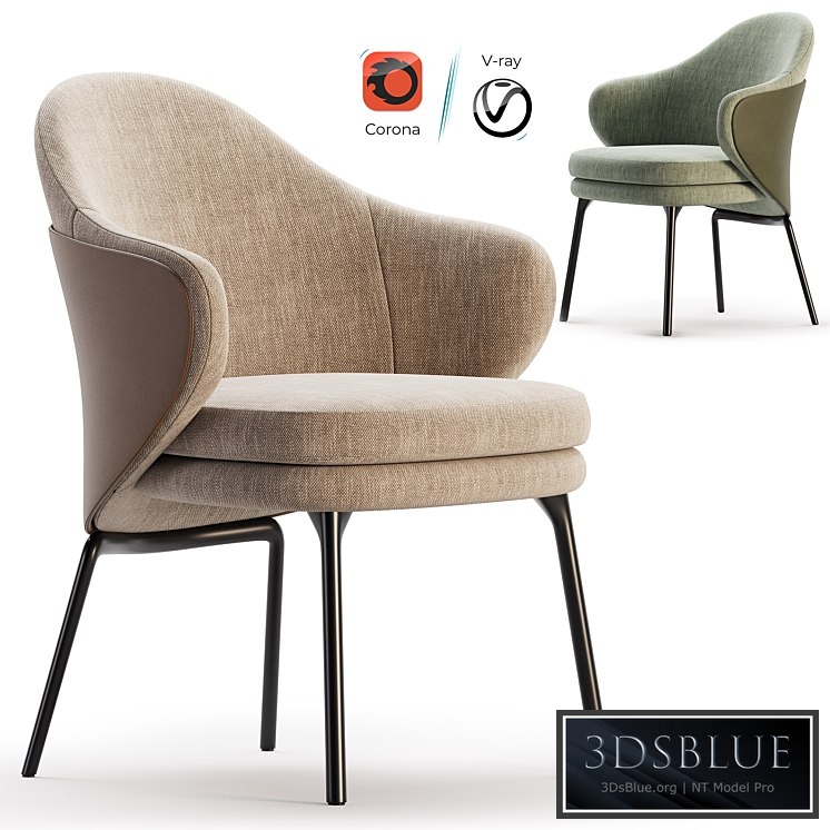 ANGIE Easy chair By Minotti