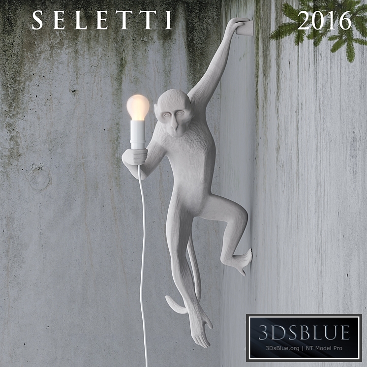 Hanging Monkey wall lamp