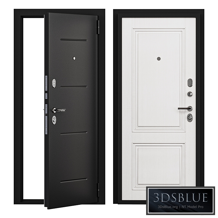 Entrance door metal STEEL DOOR PORTA S 104.К32 BIANCO VERALINGA