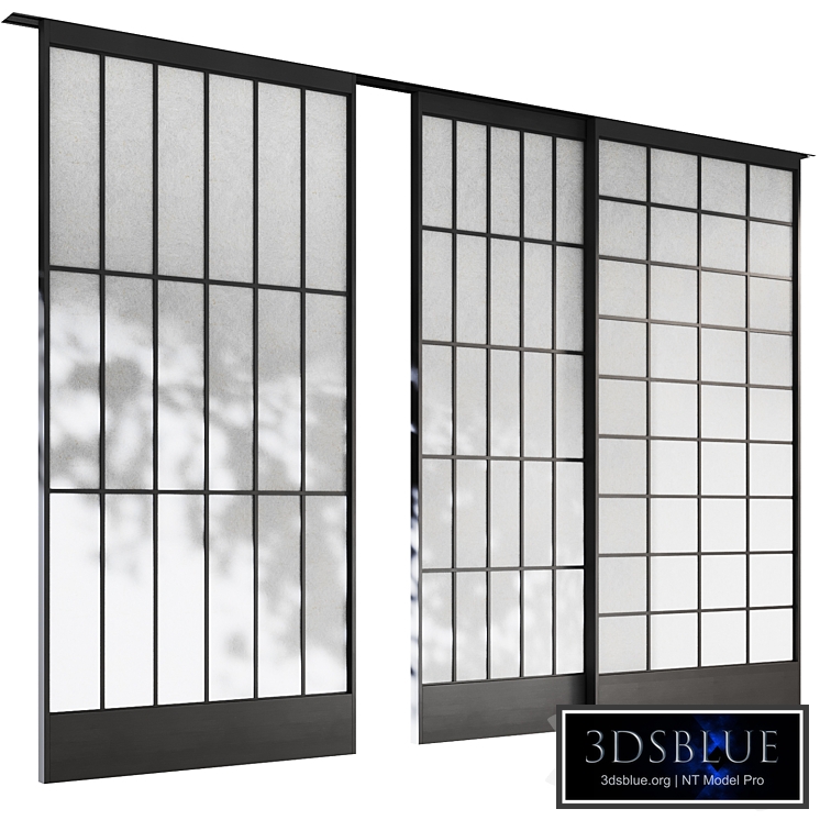 Decorative sliding partition shoji Japanese 3