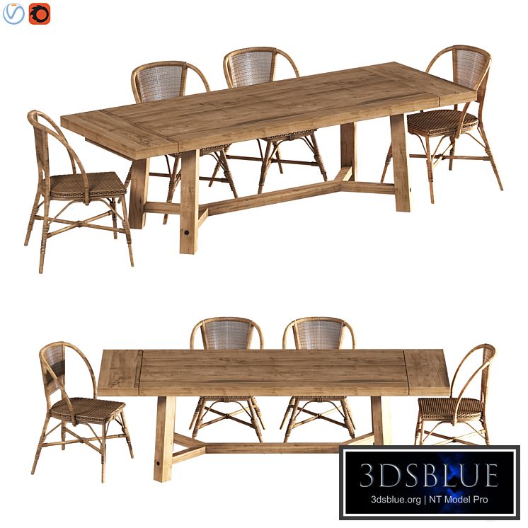 Rustic Farmhouse Dining Table