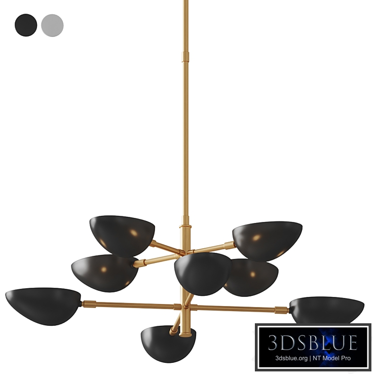 Graphic Two-Tier Chandelier Pendant