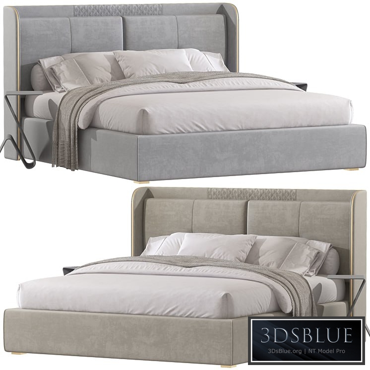 White Wingback Bed 102