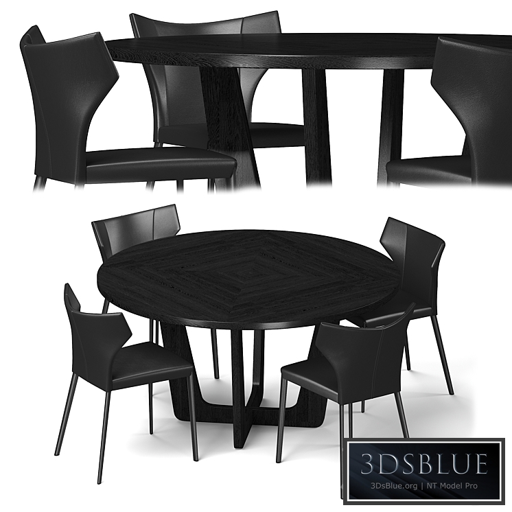 NATUZZI Pi Greco CHAIR WITH CIRCUS TABLE