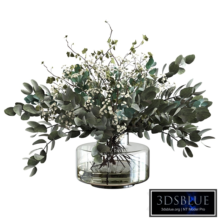 Bouquet of branches and herbs