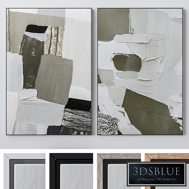 Set of large wall paintings 1989