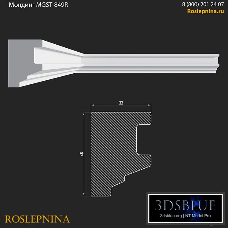 Molding MGST-849R from RosLepnina