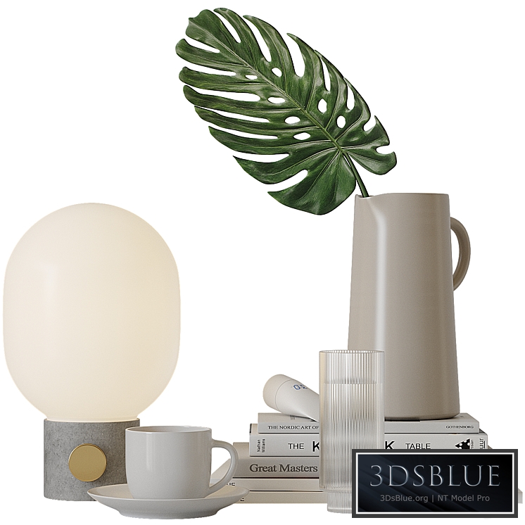 Decorative set for bedside tables