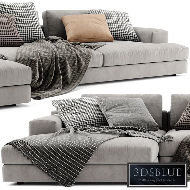 Cassina Miloe Chaise Longue Sofa