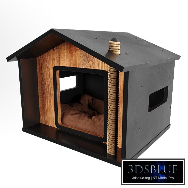 Special Design Cat House with Scratching Rope