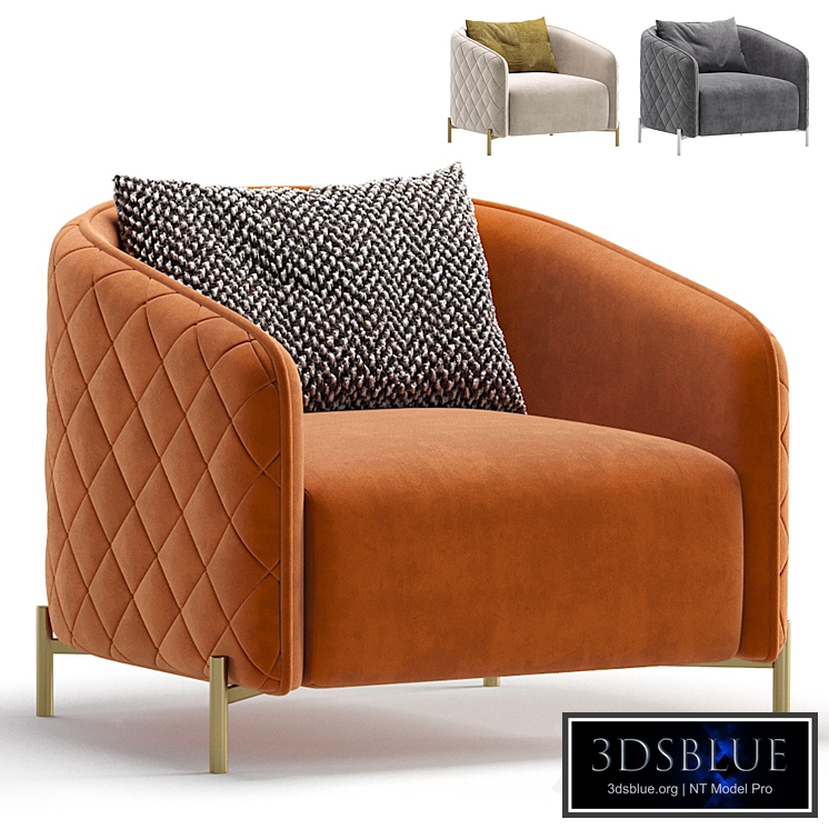 Armchair RIVAS by Cazarina Interiors 3 Colors Version/Armchair RIVAS