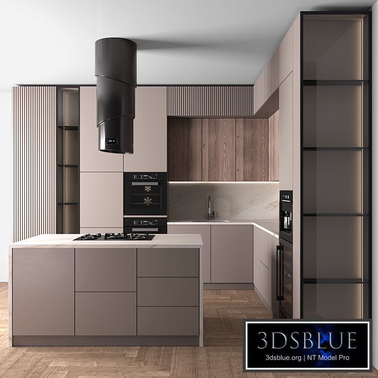 Kitchen Modern 55 (Corner Kitchen)