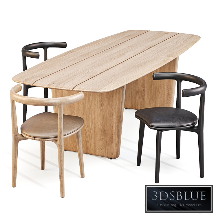 Dining Set: Baxter (Nairobi Table and Himba Chair)