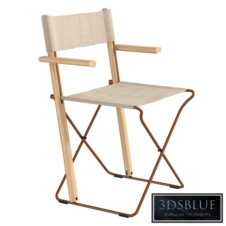 Zilio A&C BACCHETTE Folding fabric chair with armrests