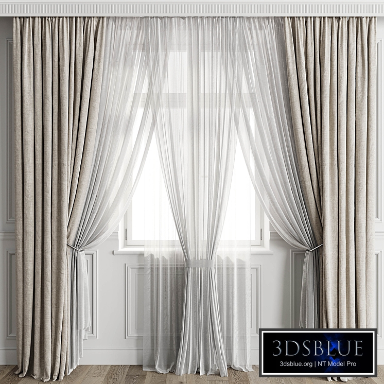 Curtains with window 500C
