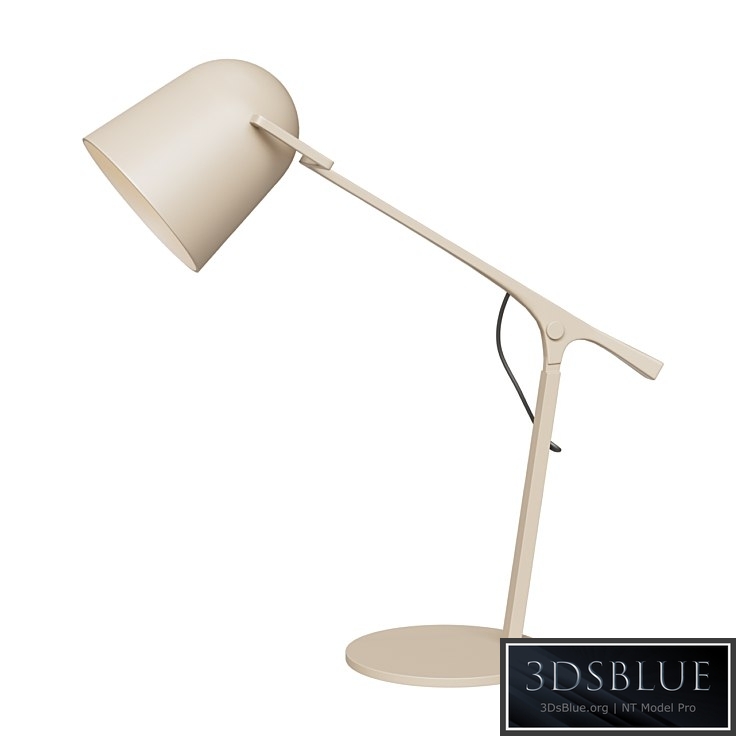 Minimal Beige Iron Desk Lamp