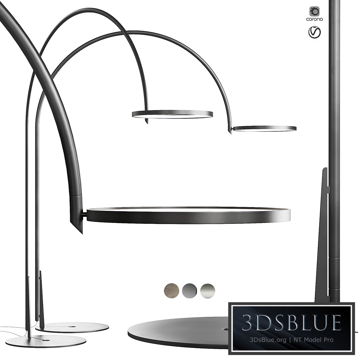 Cattelan Italia Arx Arched Floor Lamp