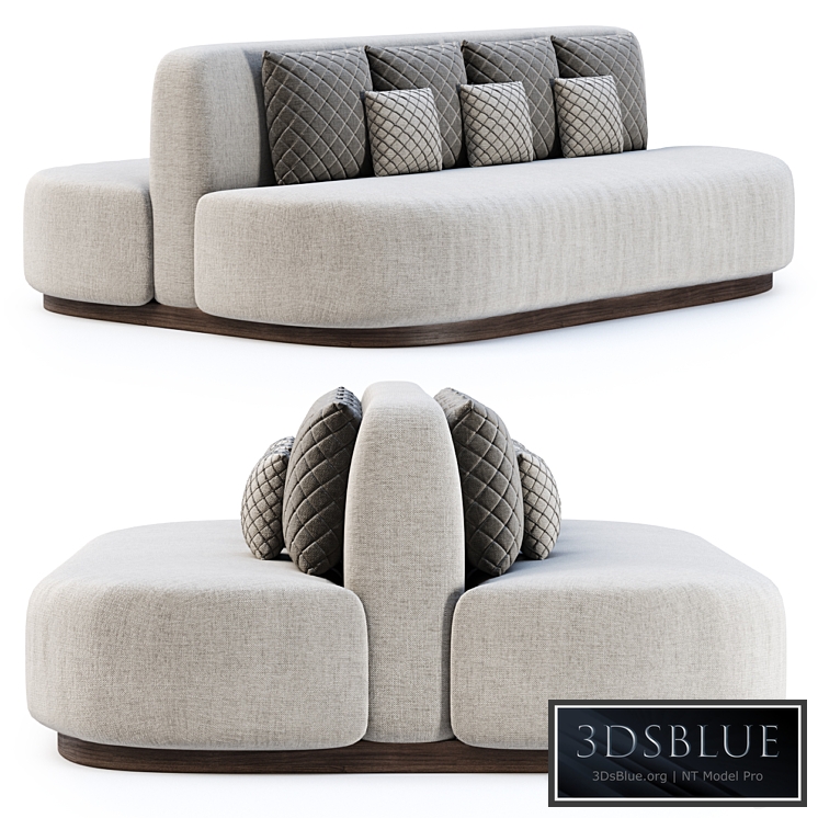 Stefa restaurant double side sofa SCD44 by Bpoint Design /