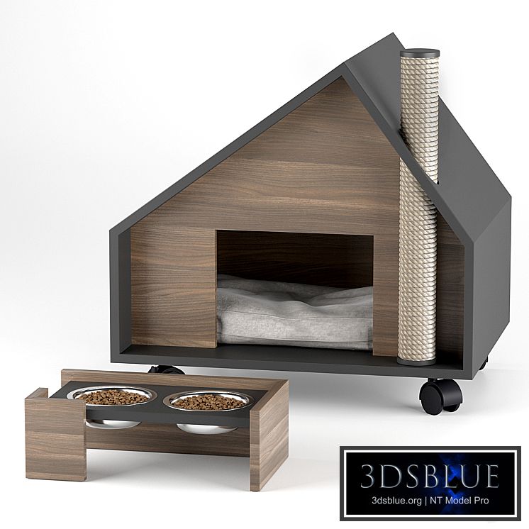 Pet house Terrace and bowl Roy