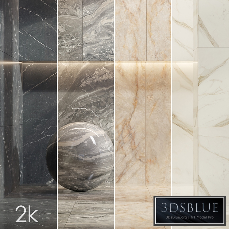 Caesar Set 25 - Marble BUNDLE - 4 types: White, Grey, Beige and Black