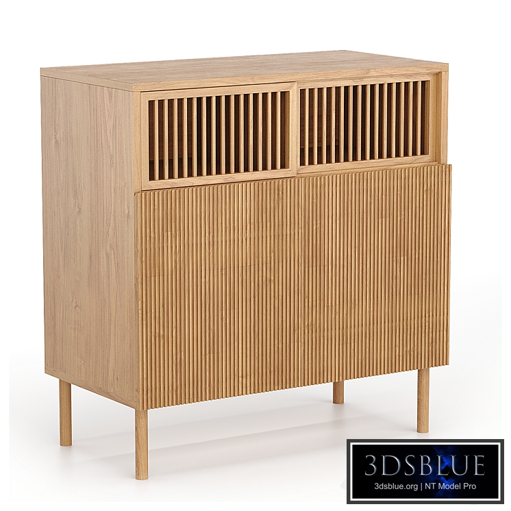 Chest of drawers in modern Scandinavian style Gutter and Lattice Article 10.391