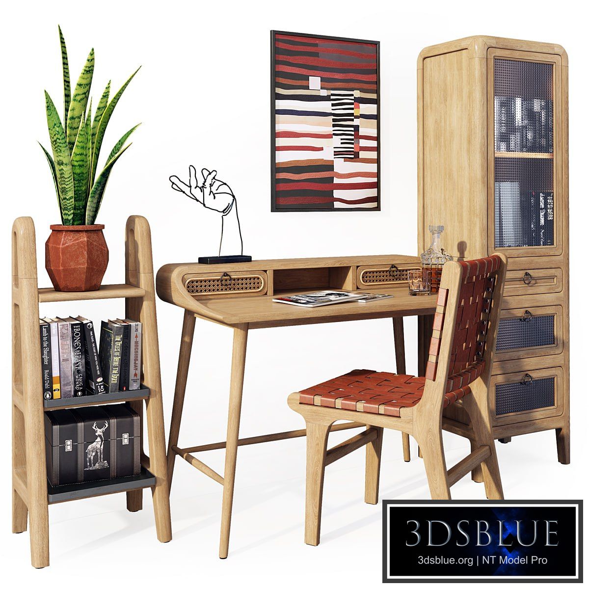 A set of office furniture. Desk Nalu La Forma