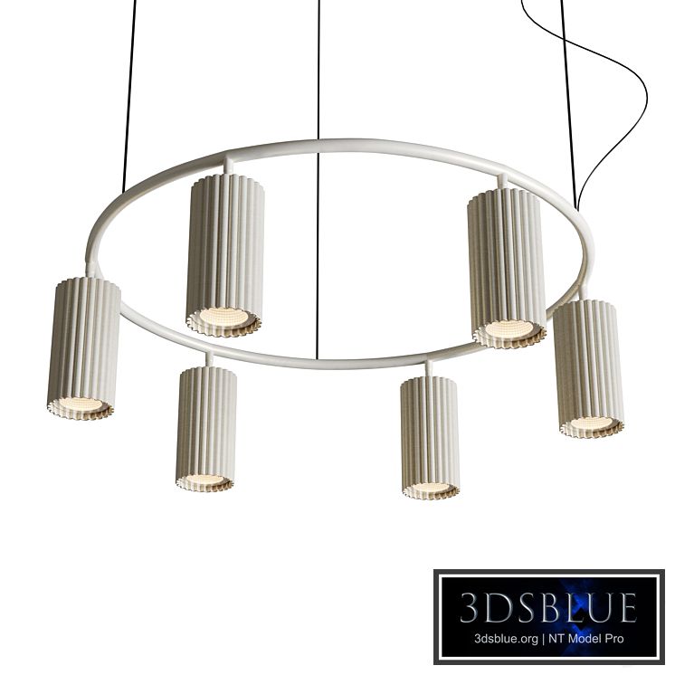 LUPS 6 Head Round Nordic Spot Chandelier