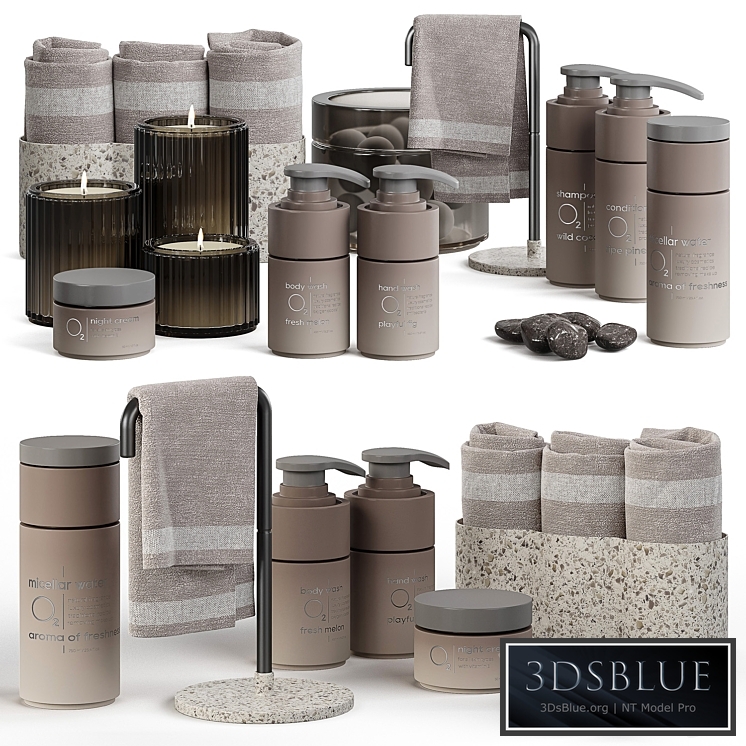 Bathroom accessories set