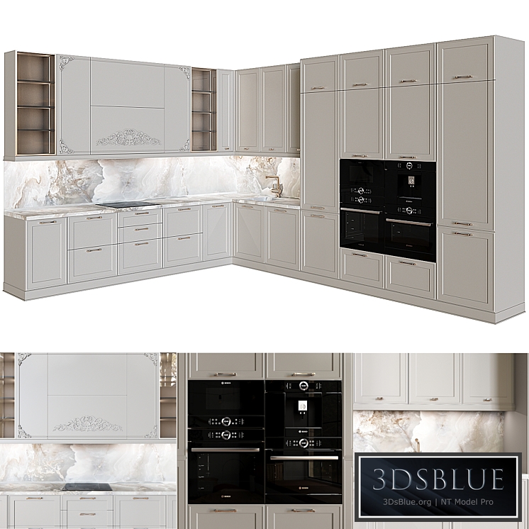 Neoclassical kitchen 13