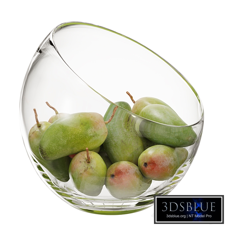 Large Slant Fruit Bowl mango