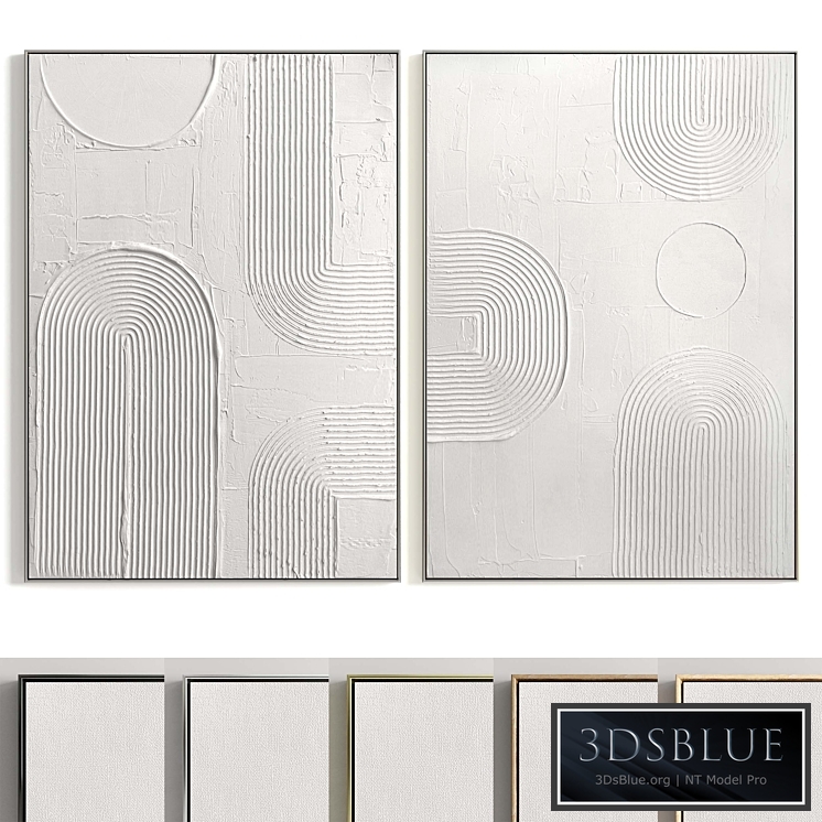 Plaster Two Photo Frame T-261