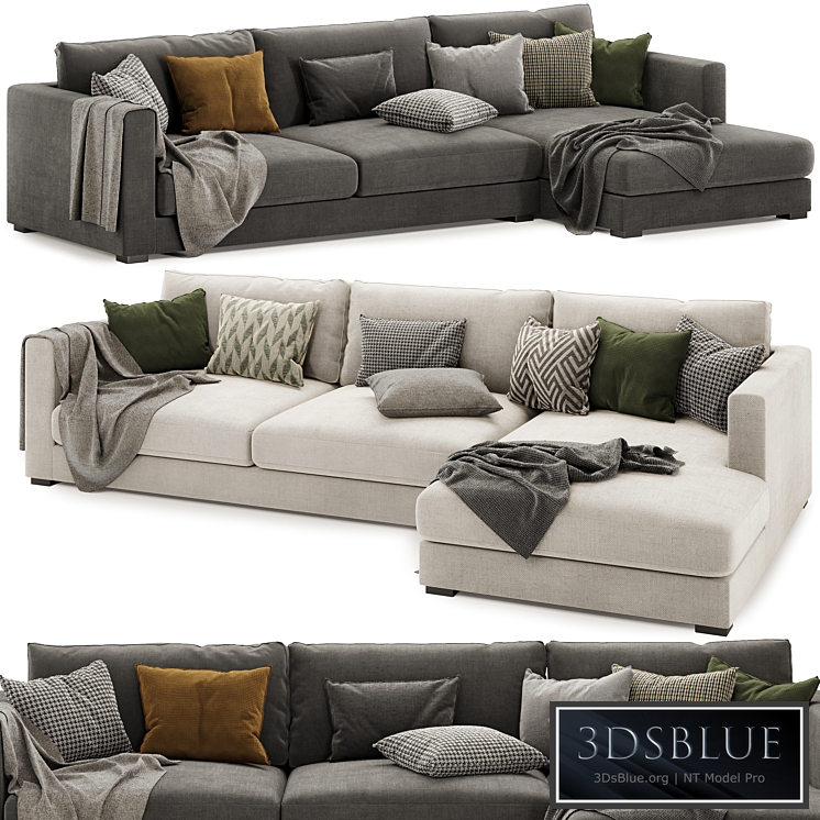 Brockley Large Chaise Corner Sofa