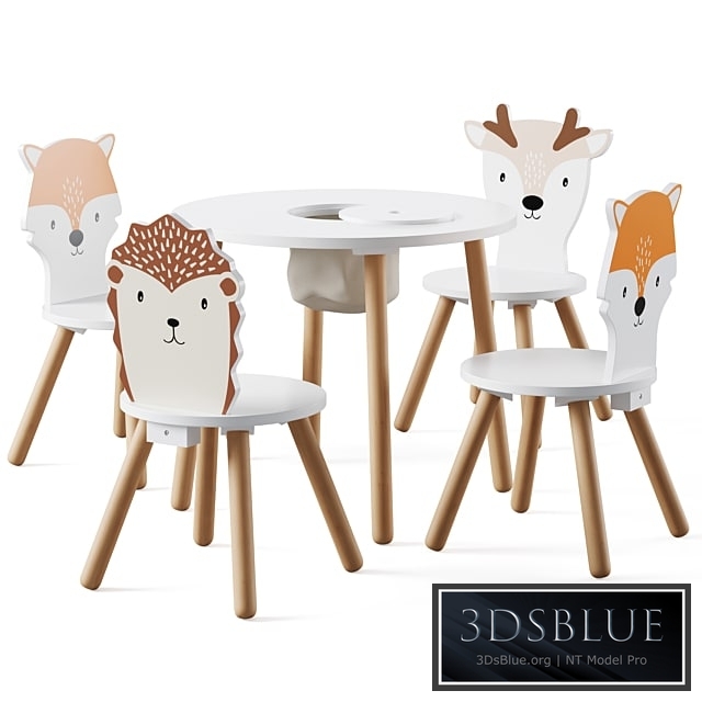 Dandelion Toddler Table & Animal Toddler Chair by Great little