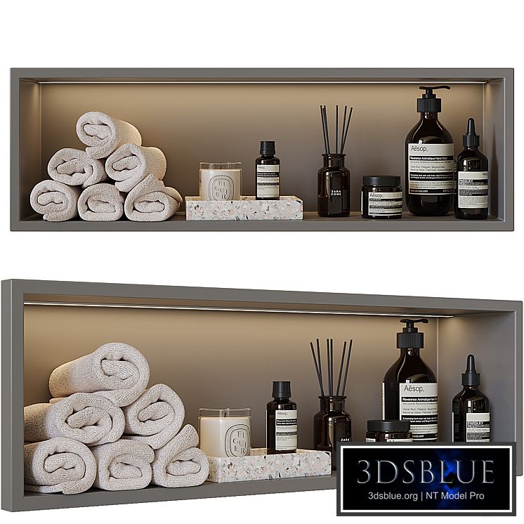 Shelf above the toilet