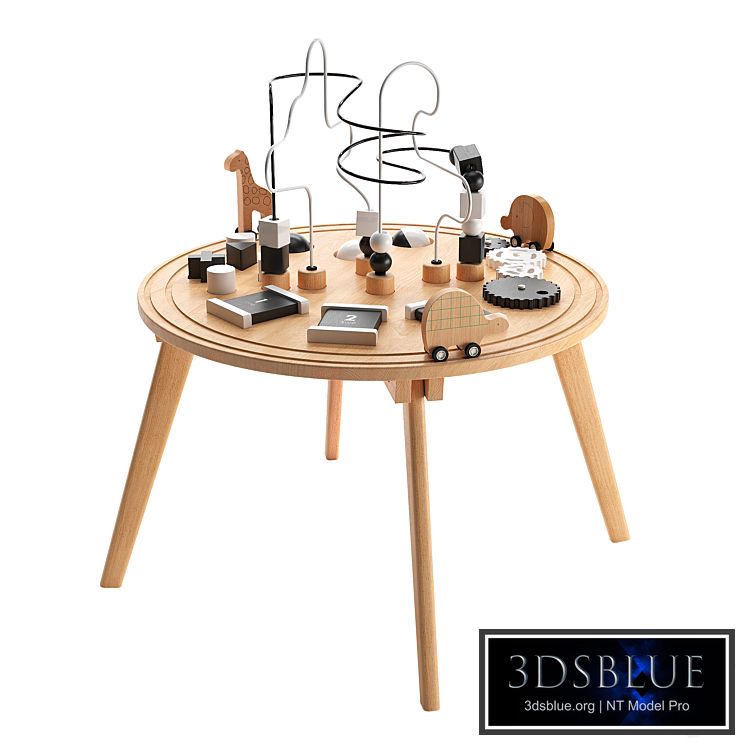 Crate and Barrel Kids Wooden Activity Table