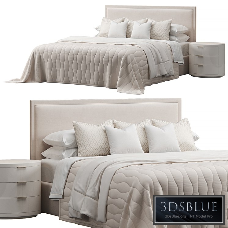 Rectangular Headboard Bed by FISCHER FURNITURE