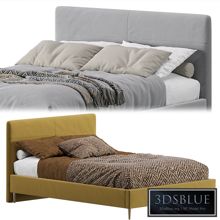 Bed Mayton 140 Velvet Yellow By Divan.ru